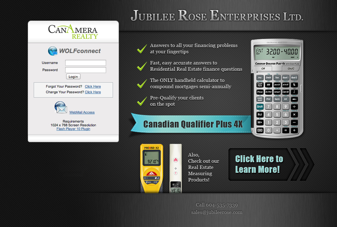 Jubilee Rose Enterprises Ltd Login Screen Ad